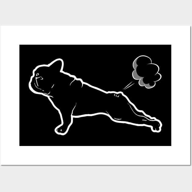 French bulldog yoga pose Wall Art by Collagedream